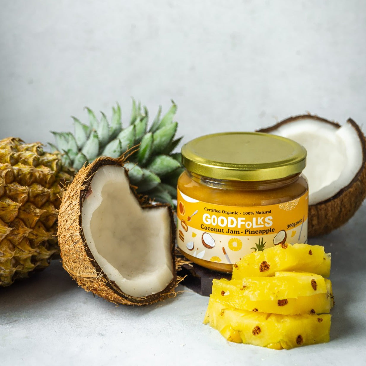 Goodfolks All Natural Coconut Spread Pineapple 330g